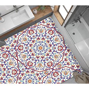 Yer Kaplama Zemin Kaplama Folyosu 65x130 Cm Mandala Vintage