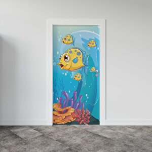 Kapı Giydirme Kapı Sticker Folyosu Balık