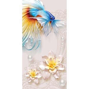 Kapı Giydirme Kapı Sticker Folyosu 3d Balık