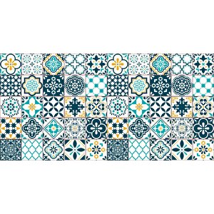Yer Kaplama Zemin Kaplama Folyosu 65x130 Cm Spanish Retro Tile Color
