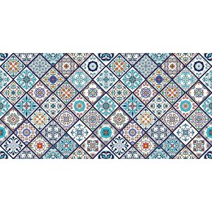Yer Kaplama Zemin Kaplama Folyosu 65x130 Cm Talevera Dörtgen