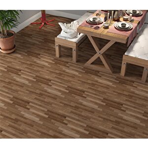 Yer Kaplama Zemin Kaplama Folyosu 65x130 Cm Light Brown Parquet