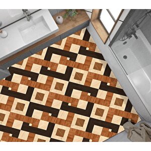 Yer Kaplama Zemin Kaplama Folyosu 65x130 Cm Floor Wood Tile