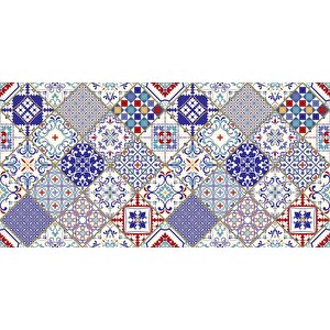 Yer Kaplama Zemin Kaplama Folyosu 65x130 Cm Türk Vintage
