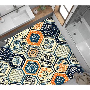Yer Kaplama Zemin Kaplama Folyosu 65x130 Cm Hexagon
