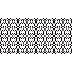 Yer Kaplama Zemin Kaplama Folyosu 65x130 Cm Siyah Altıgen