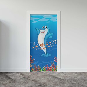 Kapı Giydirme Kapı Sticker Folyosu Köpekbalığı