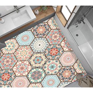 Yer Kaplama Zemin Kaplama Folyosu 65x130 Cm Luxury Mandala