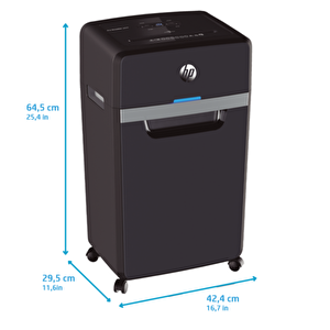 Hp Pro Shredder 24cc Evrak İmha Makinesi/kağıt Kırpma Makinesi - Çapraz/parçacık Kesim-4x35mm-30lt