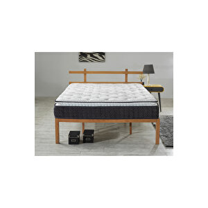 Antrasit Ultra Ortopedik Lara Pedli Paket Yaylı Tavşan Tüyü Kumaş Yatak 180x200 cm