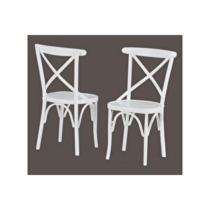 Thonet Çarpı Çıtalı Sandalye, Ekru