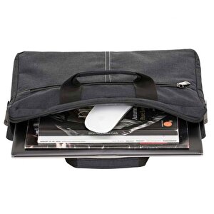 13¨-15.6¨ İnç Uyumlu Notebook Bilgisayar Laptop Evrak El Çantası Kumaş Çift Fermuarlı Kılıf Çanta