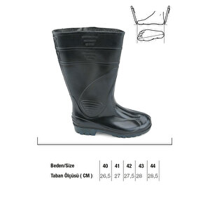 Siyah Uzun Kışlık Çizme