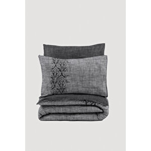 Cotton Box Plain Tek Kişilik Nevresim Takımı Sooty Gri
