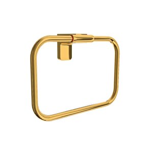 Zethome F 1 Serisi Paslanmaz Duvara Monte Kare Havluluk-k.kağıtlık-bornoz Seti Gold
