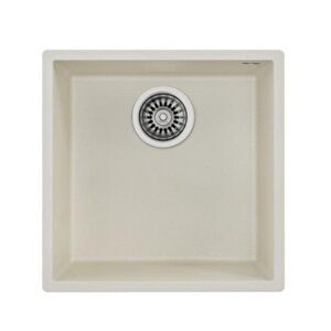 Square 40x40 Tezgah Alti Grani̇t Evye  Krem