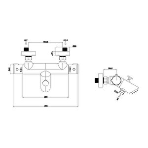 Thermotec Termostatik Banyo Bataryası Krom 5310-0001