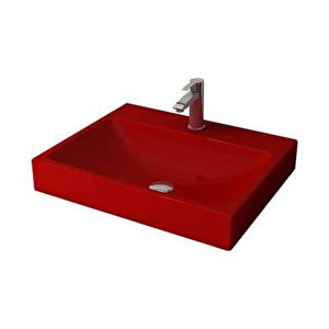 Scala Tezgahüstü Lavabo 60x48 P Kırmızı 1077-019-0126