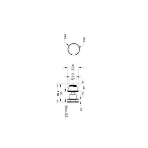 6392l083-0159-vitra Seramik Sifon Tapası - Siyah