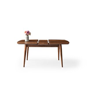Essen Masa Ve Etro Sandalye Takımı Cevi̇z 130 x 80 Cm
