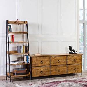 Rhone Ladin Ahşap Tv Ünitesi Seti
