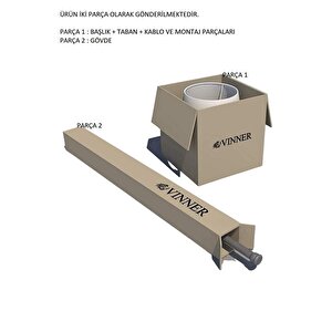 Vinner Laser 5702 Eskitme Kaplama   Metal Lambader - Yılbaşı Ekose Desenli+f50