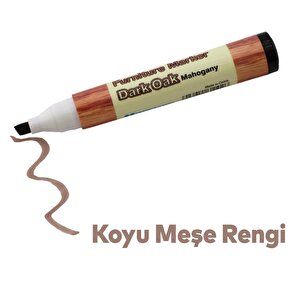 Mobilya Rötuş Kalemi Ahşap Masa Sehpa Dolap Kalemi Çizik Giderici Çatlak Kapatıcı Rütuş Koyu Meşe