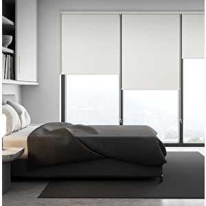 Ekru %100 Blackout Işık Geçirmez Stor Perde 200x200 cm
