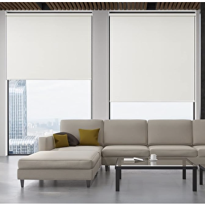 Ekru %100 Blackout Işık Geçirmez Stor Perde 200x200 cm