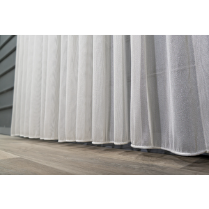 Amerikan Pile Ares Tül Perde Rustik/korniş Uyumlu 300x260 cm