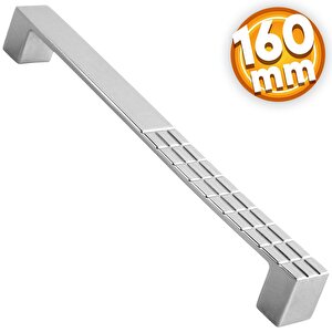 Bihter Desenli Mobilya Mutfak Dolabı Çekmece Dolap Kapak Kulpu Kulbu Krom160 Mm Metal Kulp