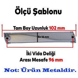 Motif Lüks Mobilya Mutfak Çekmece Dolap Dolabı Kapak Kulpu Kulbu (96 Mm-9.6 Cm) Mat Krom Kulpları