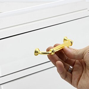 Parga Mobilya Mutfak Dolabı Çekmece Dolap Kapak Kulpu Kulbu Altın (128 Mm-12.8 Cm) Metal Kulpları