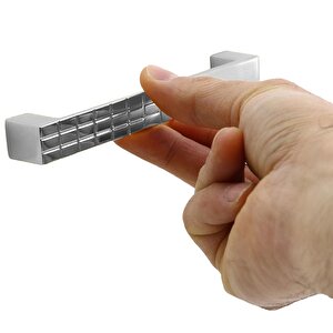 Bihter Desenli Mobilya Mutfak Dolabı Çekmece Dolap Kapak Kulpu Kulpları Kulbu Krom 128 Mm Metal Kulp