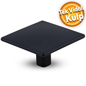 Prizma Düğme Mobilya Mutfak Çekmece Dolap Dolabı Kapak Kulpu Kulpları Kulbu Mat Siyah Metal Kulp