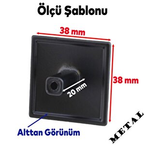 Prizma Düğme Mobilya Mutfak Çekmece Dolap Dolabı Kapak Kulpu Kulpları Kulbu Mat Siyah Metal Kulp