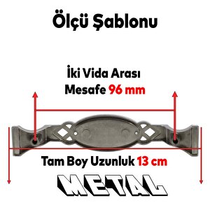 Palmira (96 Mm - 9.6 Cm) Gold Metal Mobilya Mutfak Dolabı Çekmece Dolap Kapak Kulpu Kulbu Kulpları