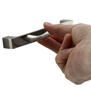Bihter Düz Mobilya Mutfak Dolabı Çekmece Dolap Kapak Kulpu Kulbu Füme 128 Mm Metal Kulp