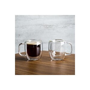 395001100 Çift Camlı Kulplu Espresso 2li