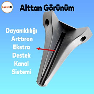 Endülüs Mobilya Kanepe Tv Ünitesi Konsol Koltuk Ayağı Siyah Renk 20 Cm Ayak