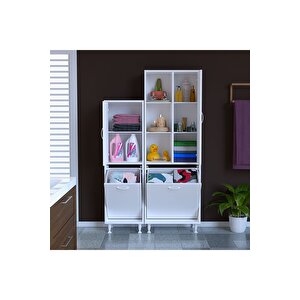 Forbest Inci 95 X 165 Cm Çamaşır Hazneli Çok Amaçlı Banyo & Mutfak Dolabı