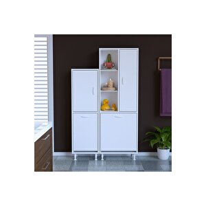 Forbest Inci 95 X 165 Cm Çamaşır Hazneli Çok Amaçlı Banyo & Mutfak Dolabı