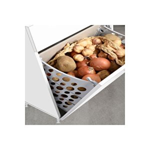 Forbest Inci 95 X 165 Cm Çamaşır Hazneli Çok Amaçlı Banyo & Mutfak Dolabı