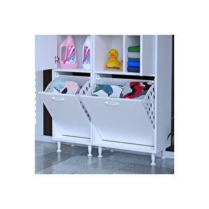 Forbest Inci 95 X 165 Cm Çamaşır Hazneli Çok Amaçlı Banyo & Mutfak Dolabı