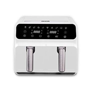Rexon Dual-cooker Air Fryer Byz (4+4) 8lt Çi̇ft Hazneli̇ Yağsiz Fri̇töz