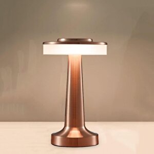 Taşınabilir Şarjlı Masa Lambası Dimmerli Dekoratif Abajur Cata Oslo Dokunmatik Sunum Lambası 3 Kademeli Işık