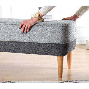 Randler Bench Puf - Gri