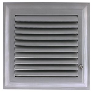 Menfez Banyo Wc Tuvalet Havalandırma Plastik Panjur Gri 40x50 Cm