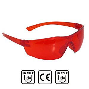 Lazer Epilasyon Estetisyen Koruyucu Gözlük Gözlüğü Kırmızı