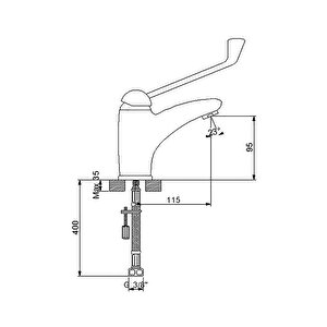 Cli̇ni̇c Engelli̇ Lavabo Bataryasi 126521